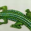 Chunky Crocodile Pendant Necklace Women Rhinestone-Embellished Alloy Chain Hip-Hop Style Statement Collar Choker 5180cm