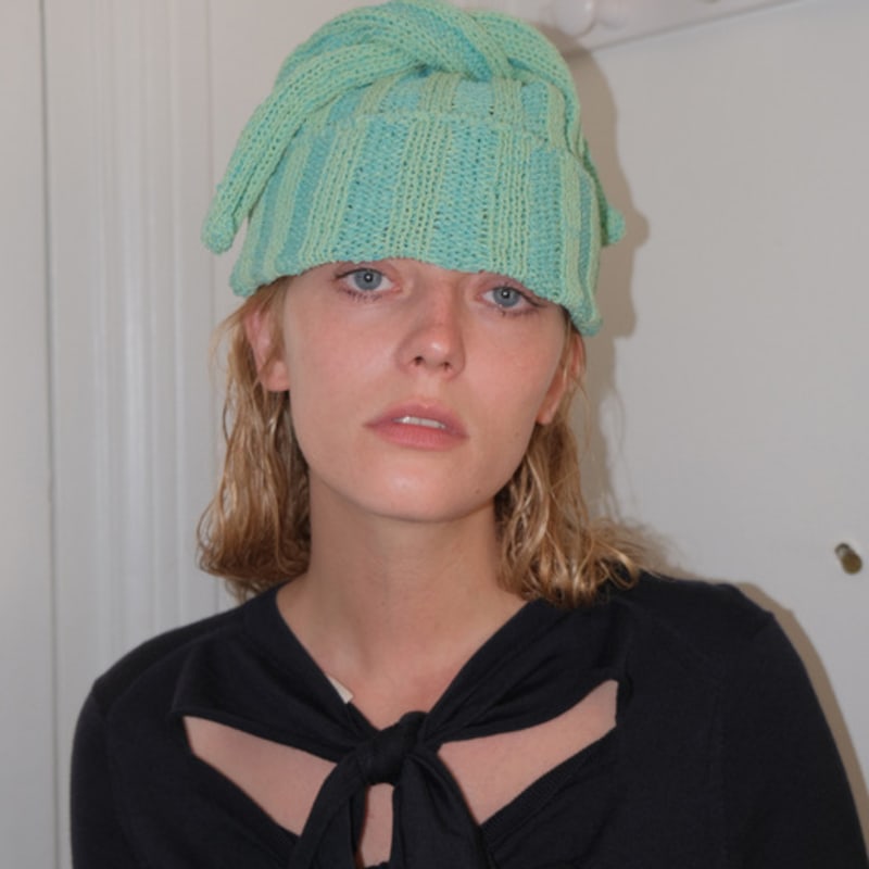 

AWESOME NEEDS LONG EAR KNIT HAT_GREEN FREE