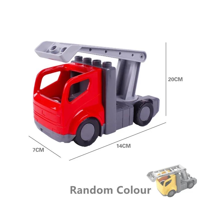 Big Building Blocks Compatible Large Bricks Road Plate Car Parking Pole Fuel Station City Traffic Kids Educational Creative Toys