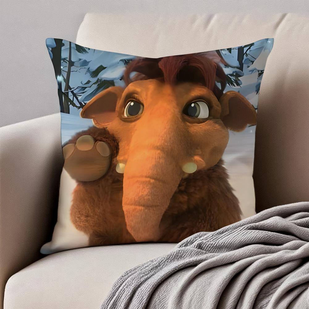 Copricuscino Cuscino Federa Film d'Animazione Classico L'Era Glaciale Antiacaro Cerniera Invisibile Peluche Corto Cuscino per Divano