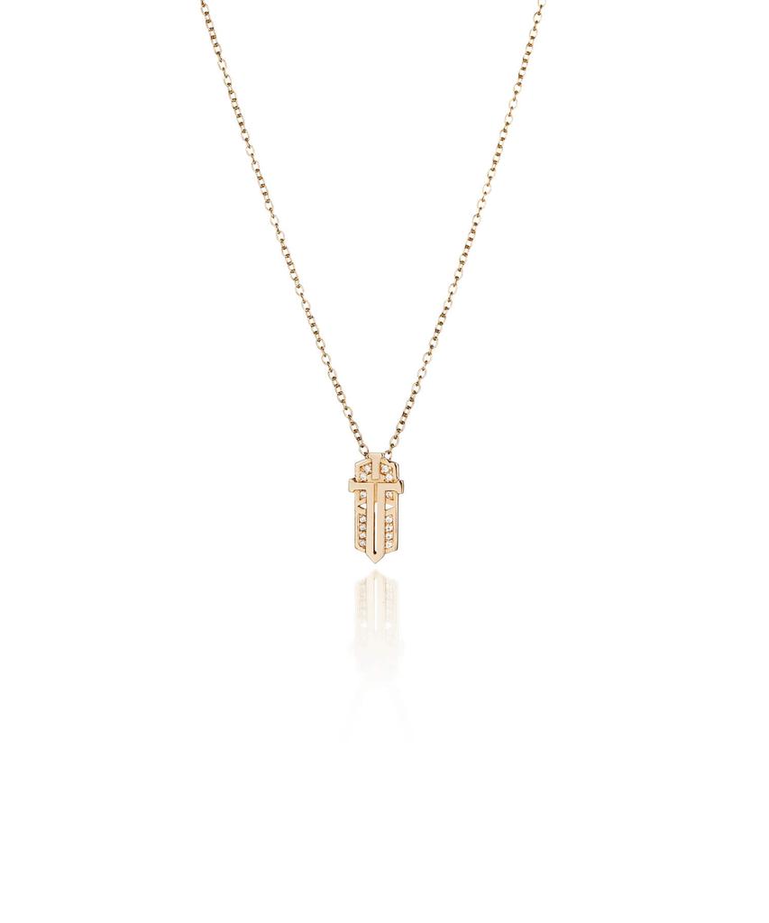 Trencadism Tm Necklace 14K Gold Necklace Tm_Necklace_Tmn15Sw