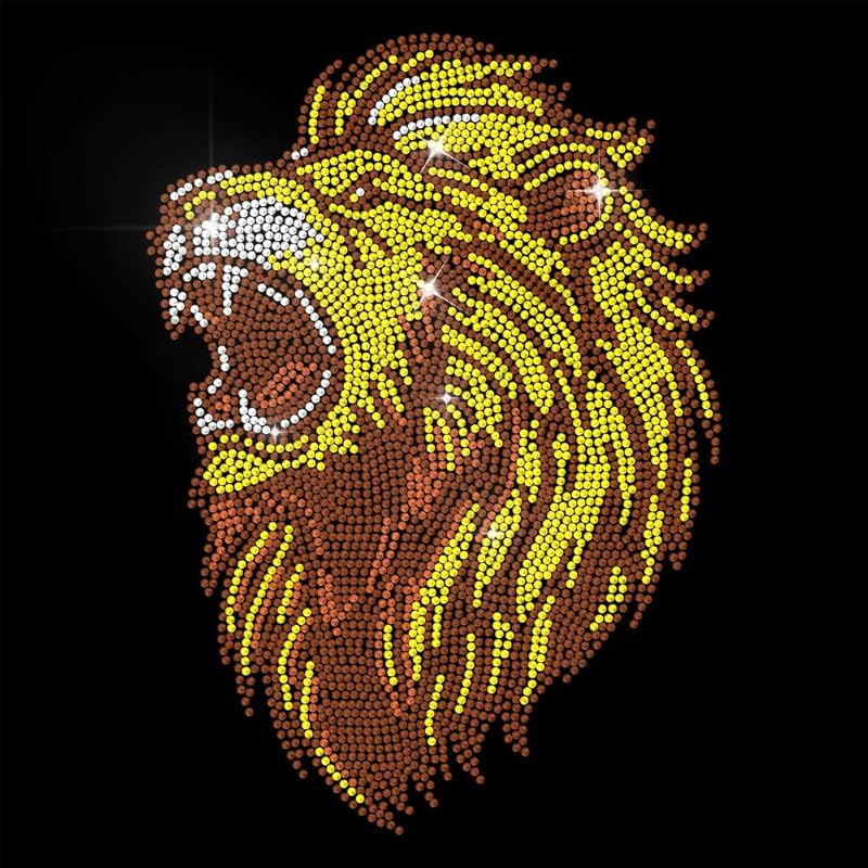 Термонаклейка с стразами Орел Блестящие Алмазные Термоаппликации для Одежды, 11.6 x8.2  Большая Термоаппликация с Пайетками для Джинсовой Куртки Кепок Сумки