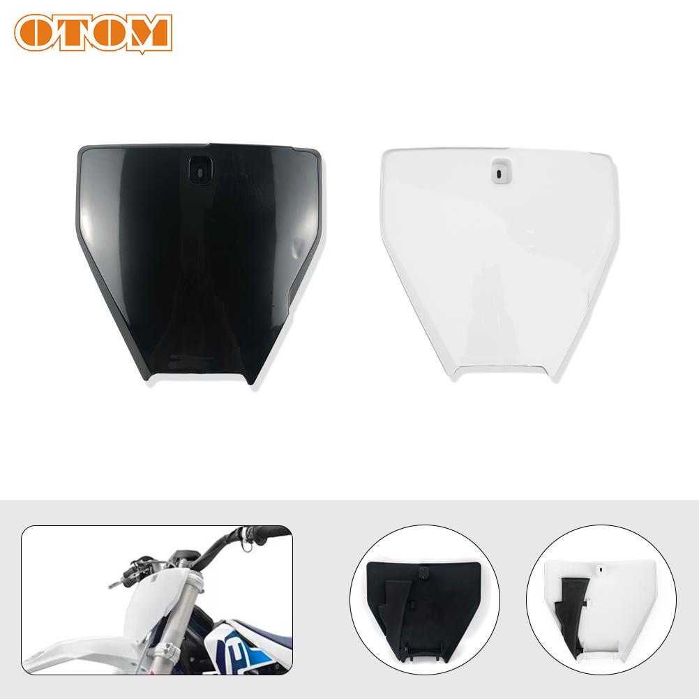 OTOM Motocross Number Plate Plastic Cover Front Name Plate For Husqvarna 2016-2019 FC250 FX350 TC125 TX300 TE150 Motorcycle Part