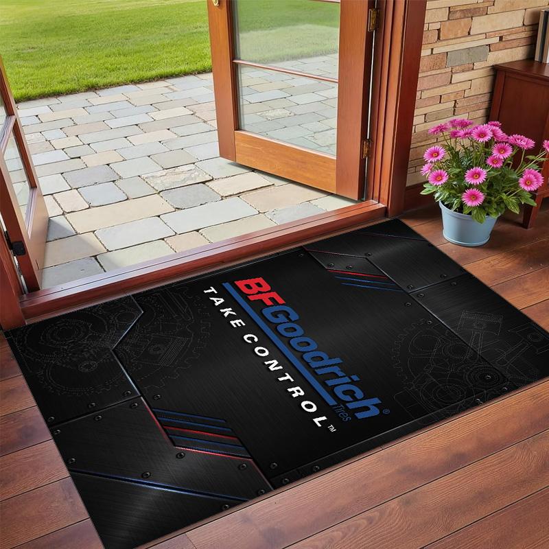 BFGoodrich Print Crystal Velvet Plush Rug Wear?Resistant Anti?Slip Floor Mat For Indoor Household Decoration