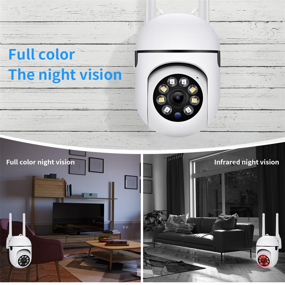 Wireless Security Camera Outdoor Home 360° Panoramic 2.4GHz WiFi 1080P Dome Cam