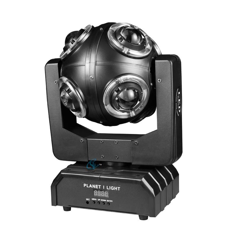 

LED 100W RGBW Moving Head 4in1 With Disco Football Light DMX Stage Effect Lamp 360 ° Infinite Rotation Beam Lights For Dj Bar UK Plug чёрный