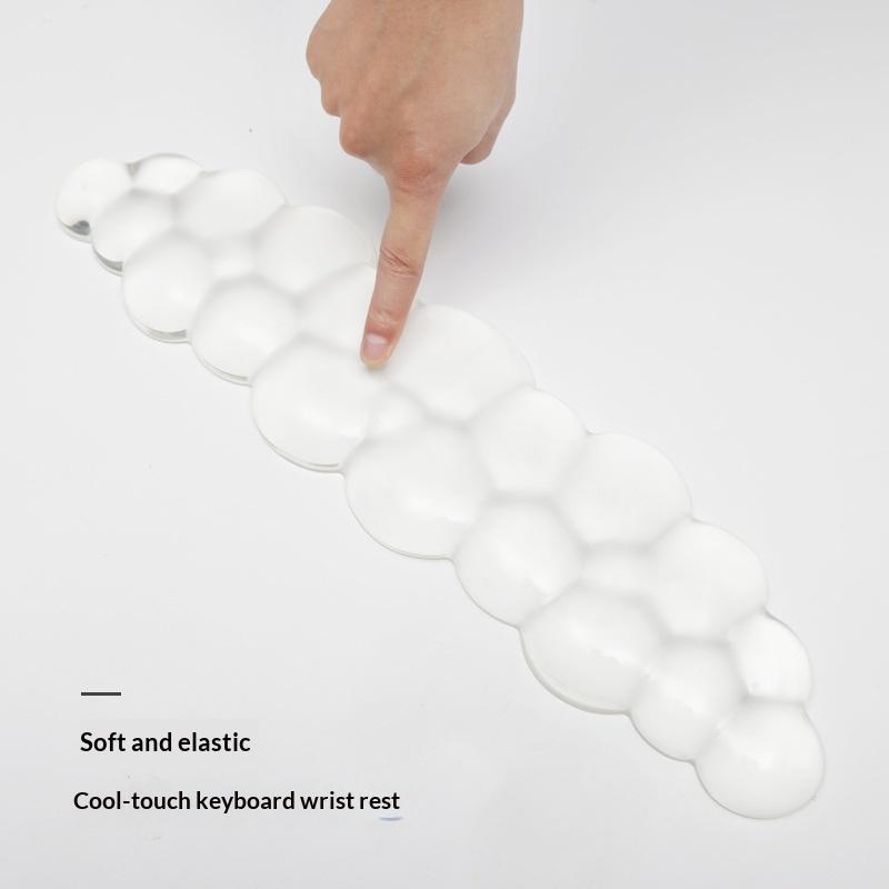 Cloud Shaped Silicone Keyboard Wrist Rest Cartoon Style Mouse Wrist Pad for Girls Teen Home Office Desk