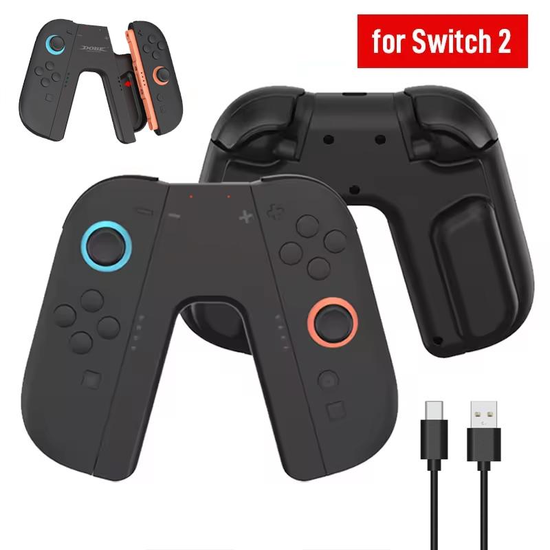 Charger Grip Bracket for Switch 2 Joystick Controller Grip Handle Portable Charging Station Base for Switch 2 Gaming Accessories