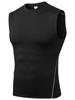 Men's Quick-Dry Sleeveless Basketball Vest - Breathable, Tight-Fit Base Layer for Running, Fitness, and Training.