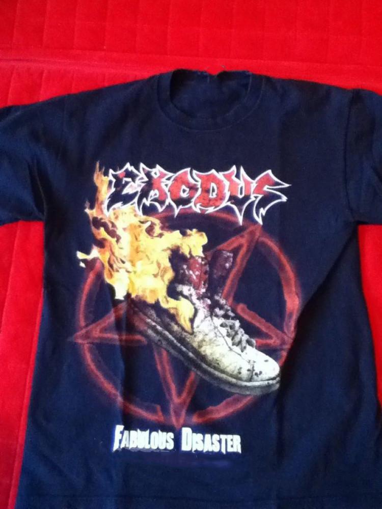 Exodus Fabulous Disaster thrashfest 2011 тур Футболка SG226 Унисекс Футболка XXXL