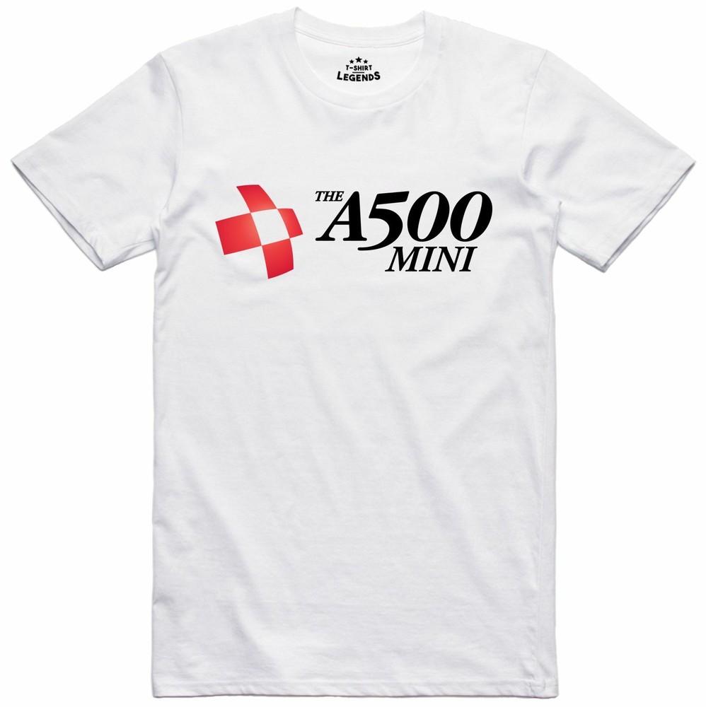 

A500 Mini T Shirt Retro Mens Computer Logo 16 Bit Gamer Tee M