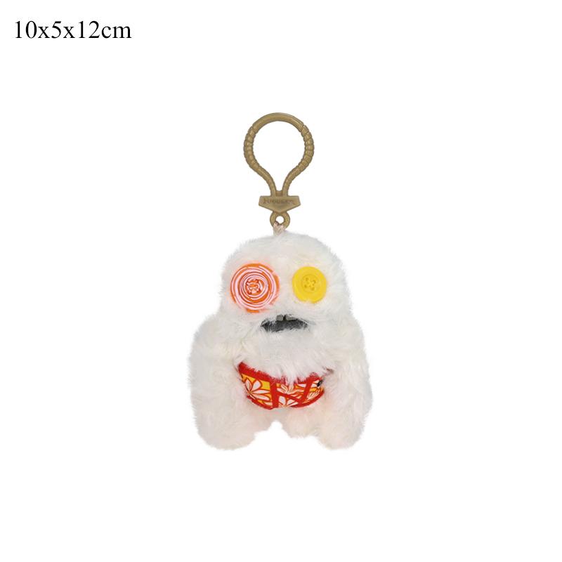 Fuggler Plush Keychain Ugly Monster 12-14cm Anime Screech Wide Eyed Weirdo Grin Munch Oogah Boogah Pendant Keyrings Toy