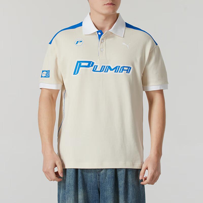 New PUMA Polo Shirts Unisex Beige 633644-87