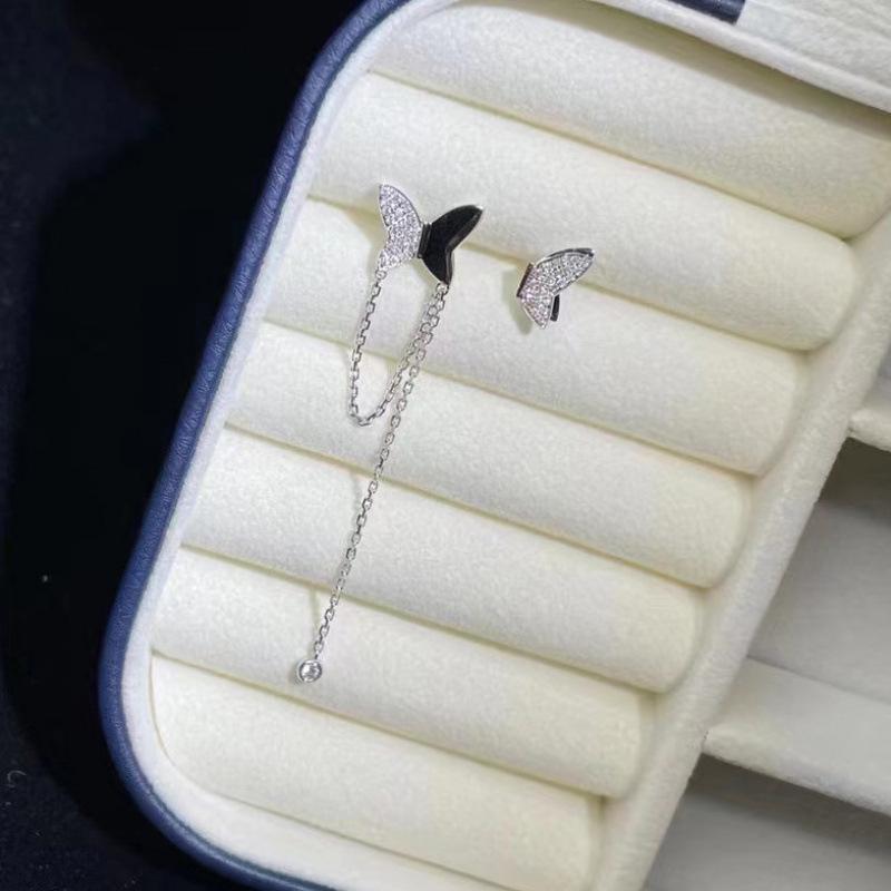 Korean Butterfly Tassel Earrings - Elegant, Colorfast, and Versatile Style for Women