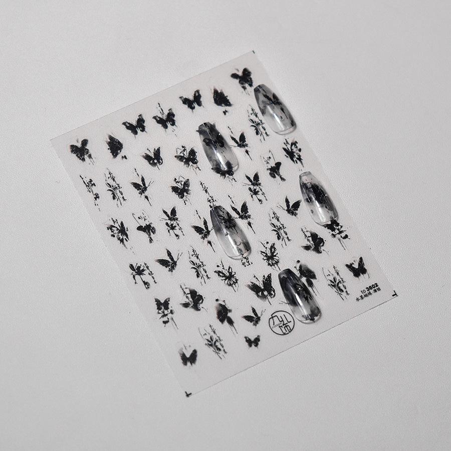 Thin and Tough Ink Butterfly Nail Art Sticker DIY Creative Decorative Sticker