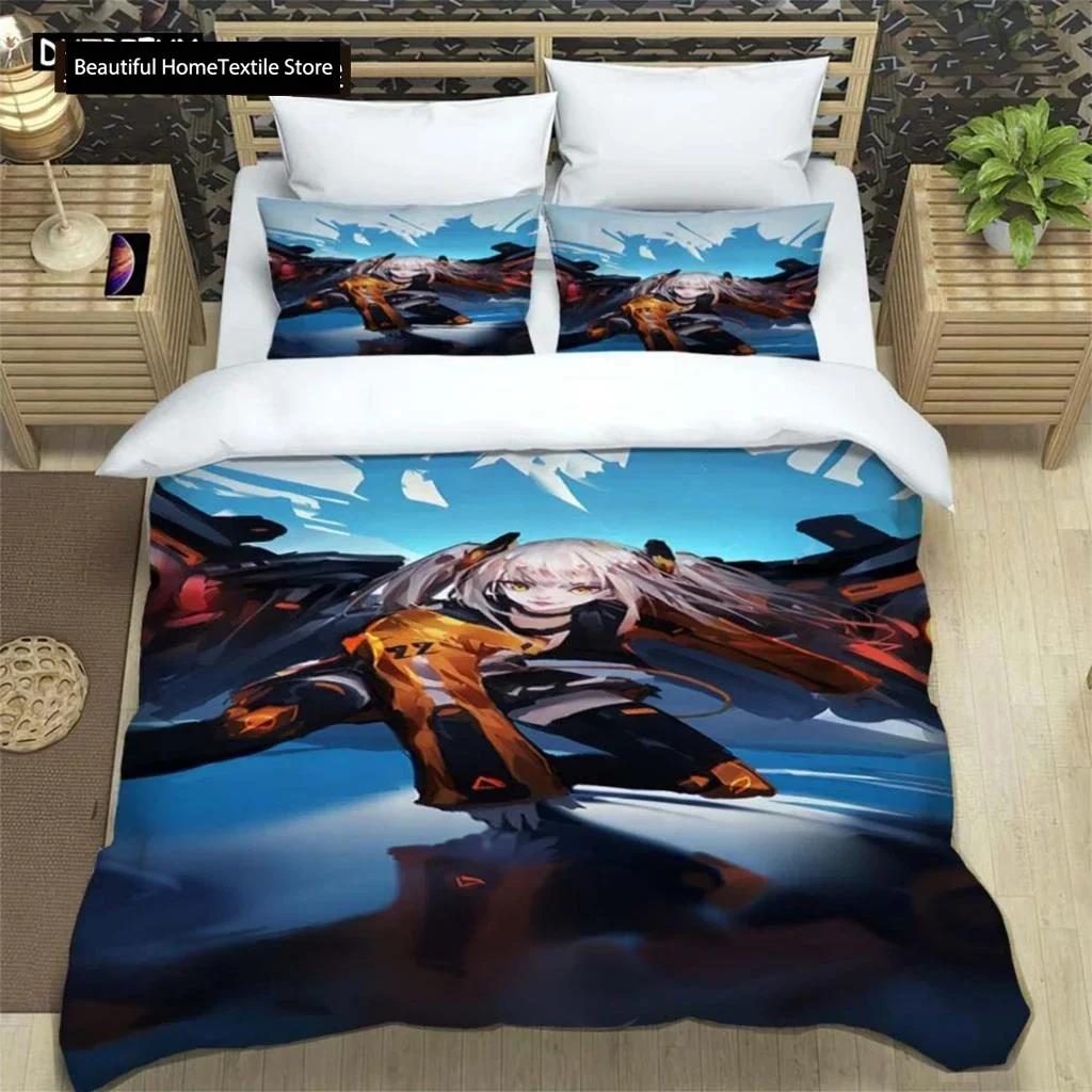 Cartoon Beautiful Girl Digital Printing Polyester Bedding Set Girl Bedding Set Teenager Bedding Set Gift Bed Cotton