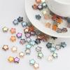 ABWR-200Pcs 8Mm Star Bead Glass Crystal Spacer Beads Colorful Beads For Jewelry Bracelet Making DIY Crafts Gifts For Girls