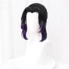 Kochou Shinobu Cosplay Wig Black Purple Heat Resistant Synthetic Hair Anime Wigs + Wig Cap