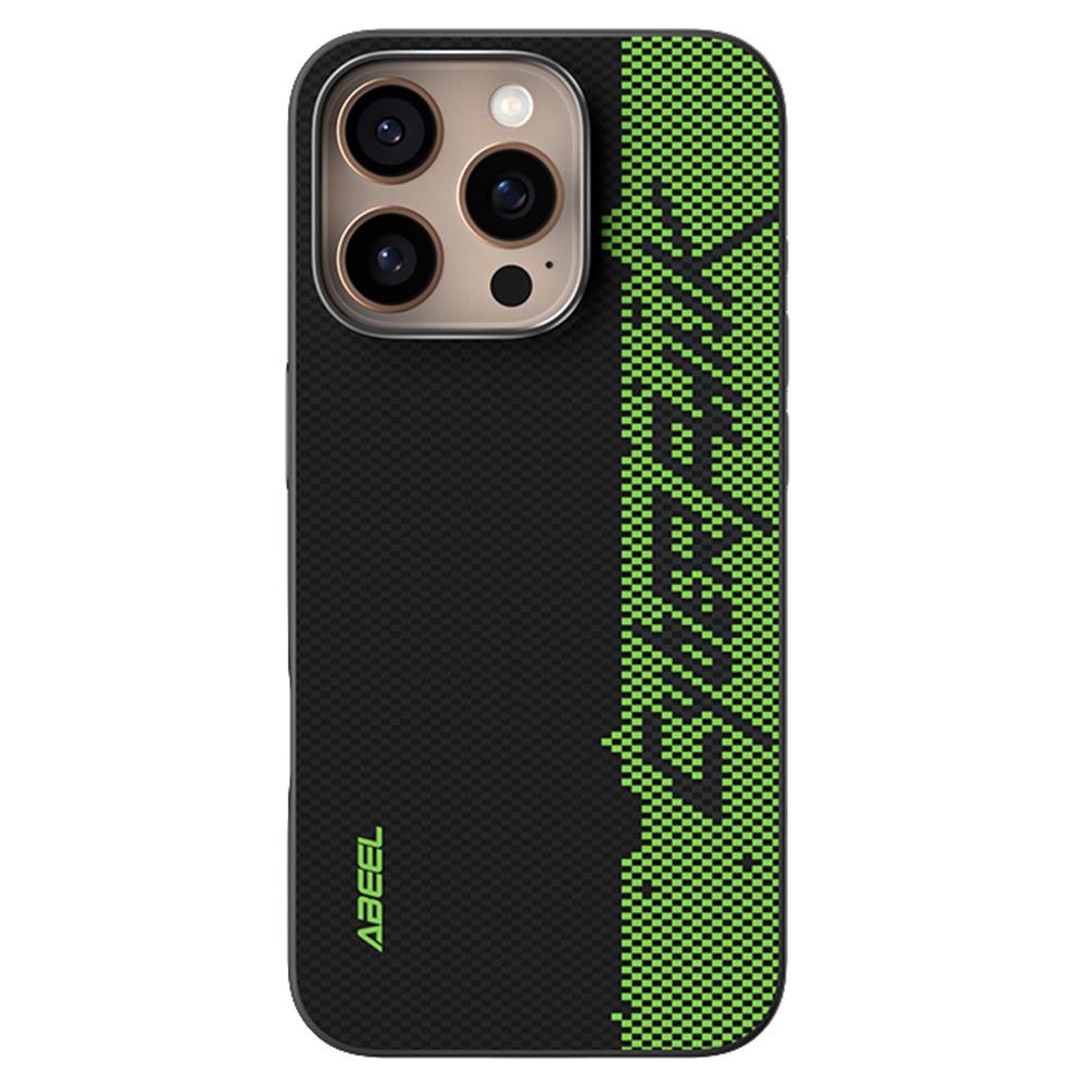 

For iPhone 16 Pro Case Compatible with MagSafe Printed PC TPU Aluminum Alloy Leather Phone Cover Outstanding No. 3