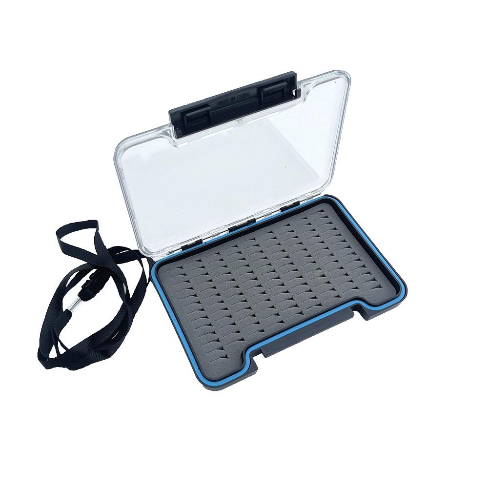 Transparent Waterproof Fly Fishing Lure Storage Box - Single Layer Spinner Bait Accessory Container