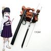 17cm Mini Demon Slayer Katana Anime Kimetsu No Yaiba Tanjirou Shinobu Sword Real Japanese Katana Metal Samurai Sabre Toy Gift