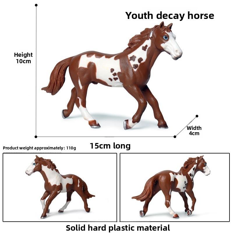 Wild Animal Model Kids Educational Toy Plastic Horse Figurine For Children Play