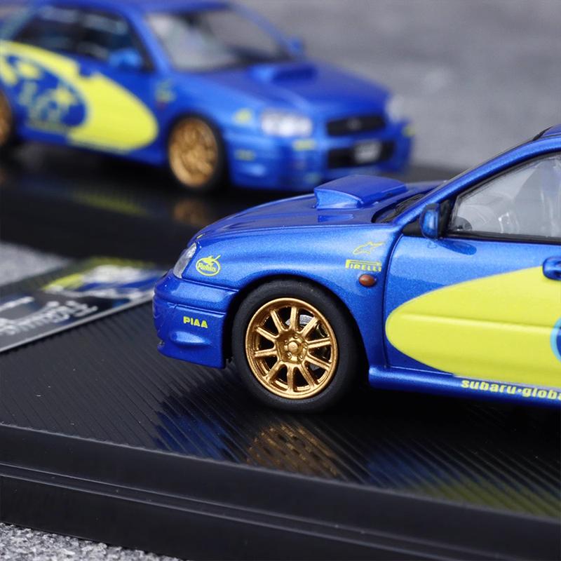 In Stock Furuya 1:64 Subaru Impreza Wrx Sti 8th Generation Rally Painted Series Alloy Miniature Car Models Custom Toys Gifts