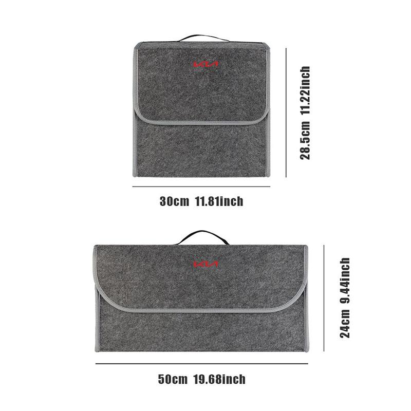 1Pcs Cars Foldable Trunk Bag Car Soft Felt Storage Bag Organizer Car Goods For KIA Ceed Rio Sportage R K3 K4 K5 K6 Ceed Sorento Cerato Optima