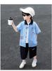 Boys' Shirt Set Summer Thin Edition 2026 New Handsome and Fashionable Baby Summer Clothes Children's Short Sleeve Two Piece Set