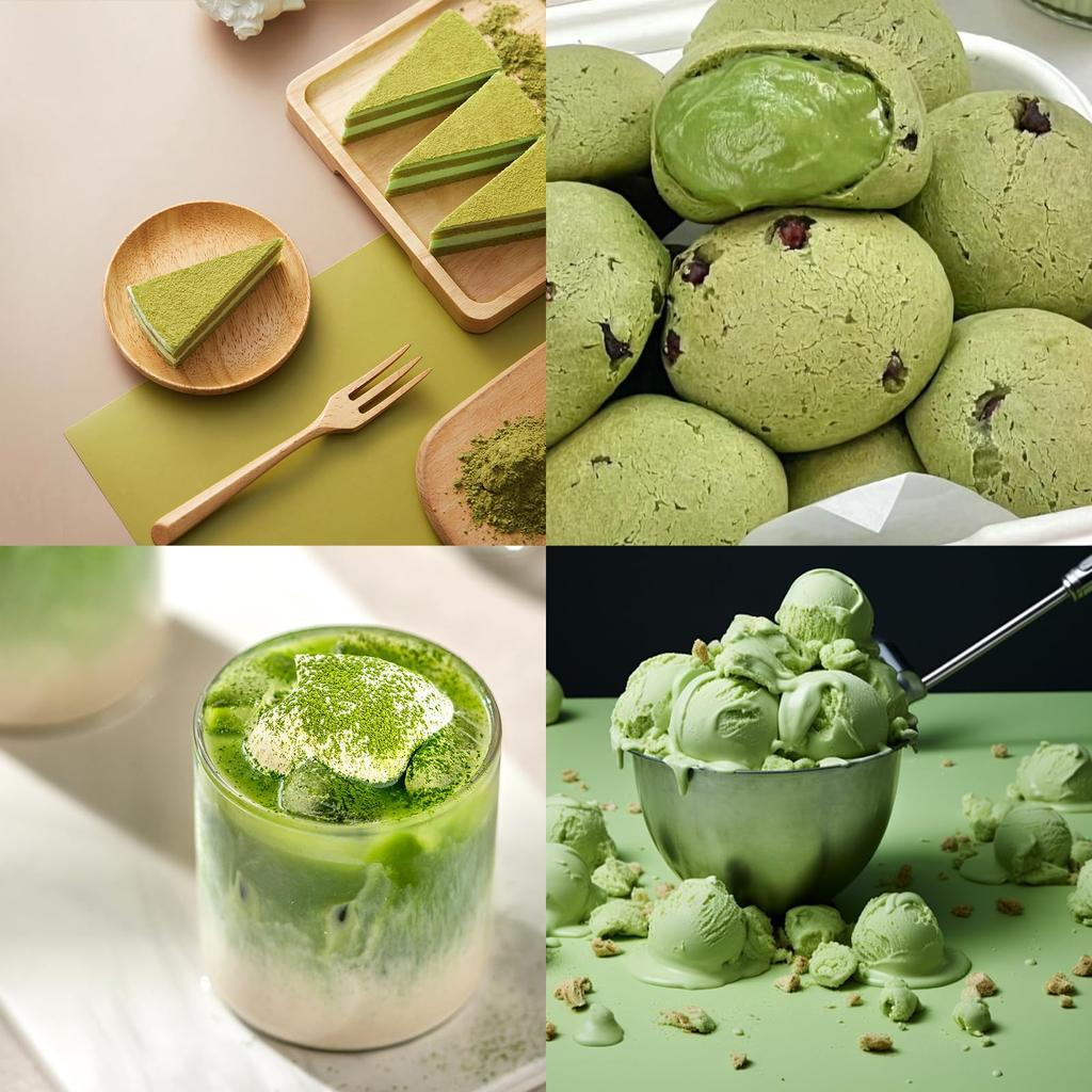 voocye Tea Ceremony Utensil Set Includes Matcha Tea and Tea Spoon 4-Piece (100-piece Set) - Powder, Whisk, Scoop,