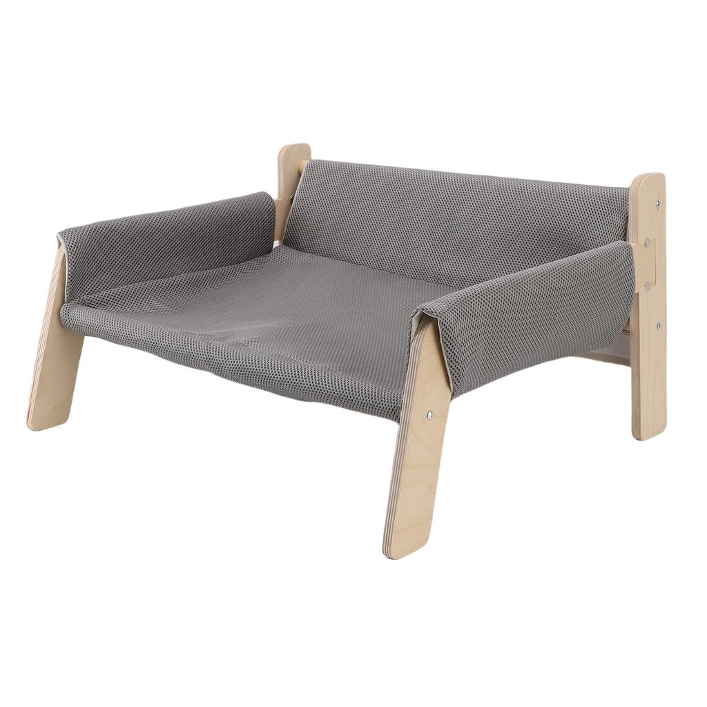 Elevated Cat Couch Wood Structure Stable Support Relaxing Strong Load Capacity Cat Sofa Bed for Home