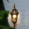 Vintage Bronze Wall-mounted Sconce, Small Antique Wall Light Fixture, Porch Lamp with E26 Socket for Indoor/Outdoor - 110-220V