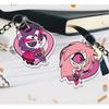 Acryl Schlüsselanhänger für Hazbin Hotel Alastor Vaggie Husk Angel Dust Niffty Anime Anhänger Kreativer Acryl Rucksack Anhänger