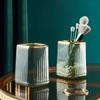 INS Cosmetics Makeup Brushes Storage Box Luxury Makeup Organizer Box Clear Make Up Desktop Organizador Lipstick Brush Pen Holder
