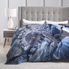 Fleurdelys Wuthering Waves Flannel Blankets  Soft Durable Throw Blanket for Bedroom Picnic Funny Bedspread Sofa Bed Cover