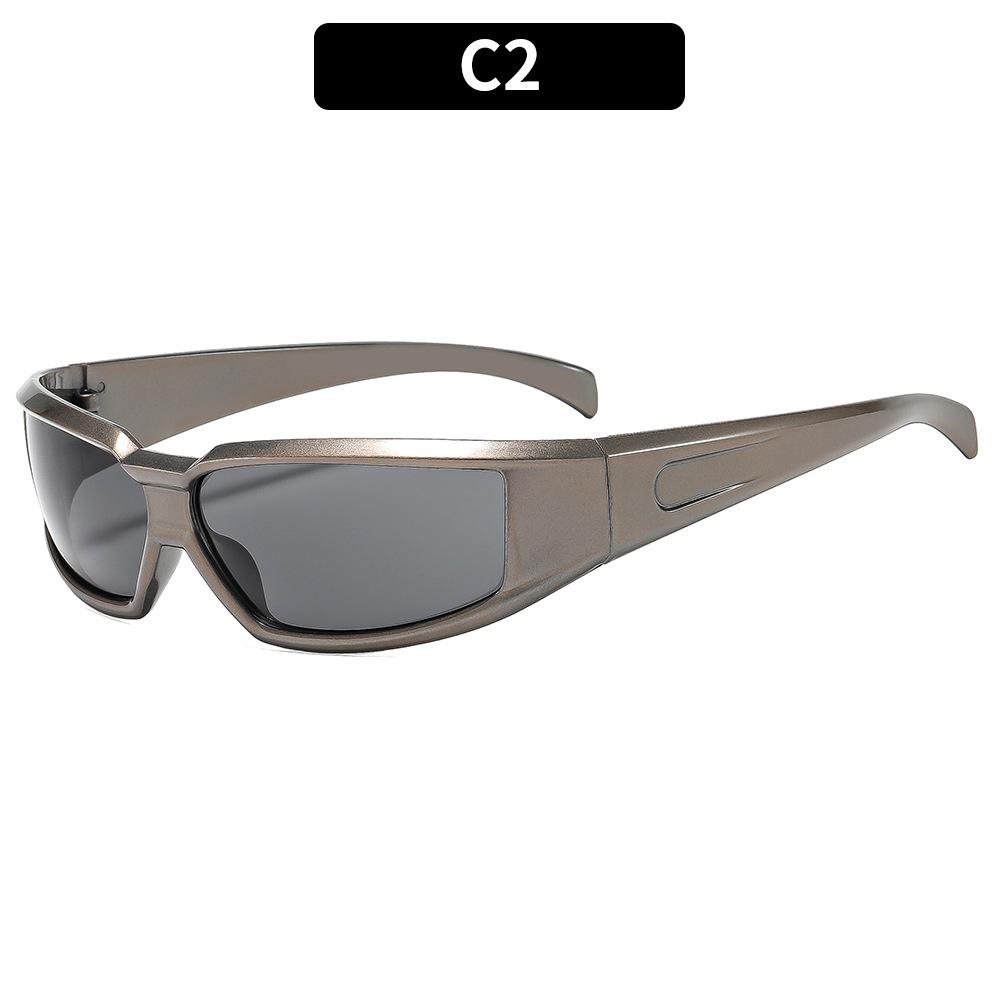 Hip-Hop Square Frame Sunglasses Unisex for Driving Outdoor Travel UV400 Protection Sun Glasses with Durable Fashion Eyewear