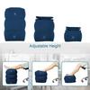 Travel Footrest Pillow Inflatable Foot Support Cushion for Airplane Car Office Resting Sleeping and Vacation Travel Accessories