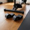 Rowing Machine Front Foot Roller Black Rower Molded
