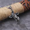 Gothic Punk Cross Pendant Necklace Large Detailed Drill Jewel Pray Hand Tone Fashion Charm Statement Women Gift