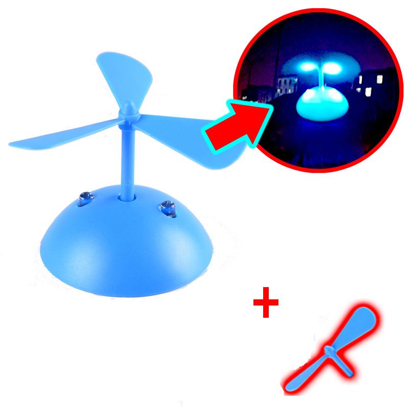 Luminous Bamboo Dragonfly Motorcycle Helmet Decoration Wind Power Electric Vehicle Bike Glowing Helmet Night Driving Accessories