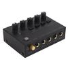 4 Channel Audio Mixer Line Mixer 4 Channel Headphone Amplifier for Home Studios Live Recording 100‑240V UK Plug