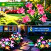 Solar Garden Lights,Solar Flower Lights Bigger Lily Lights, Color Changing LED Solar Decorative Lights for Garden, Patio, Yard, Flower Bed