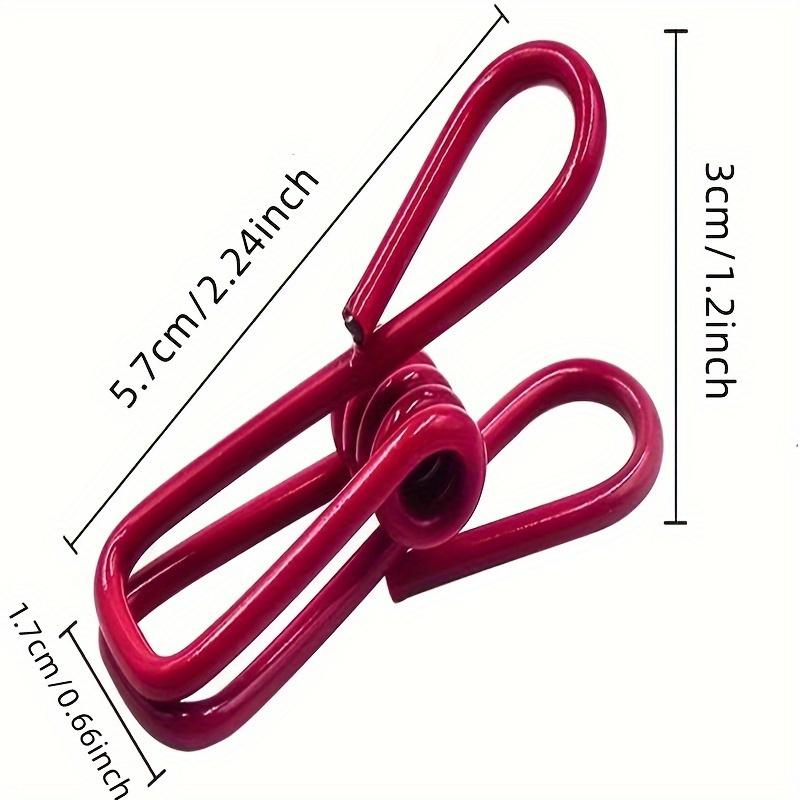 10 Peças de Clips de Aço Revestidos de PVC Multiuso, Ideais para Selar Sacos de Alimentos, Batatas Fritas, Mais, Durável Cozinha, Jantar Acesso