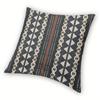 Fijian Tapa Grey Pattern Decorative Cushion Cover - Bohemian Sofa Pillow Case