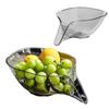 Multi-Purpose Draining Basket Kitchen Sink Drainage Basket Rice Fruit Vegetable Washing Basin Plastic Sieve Basin Supply