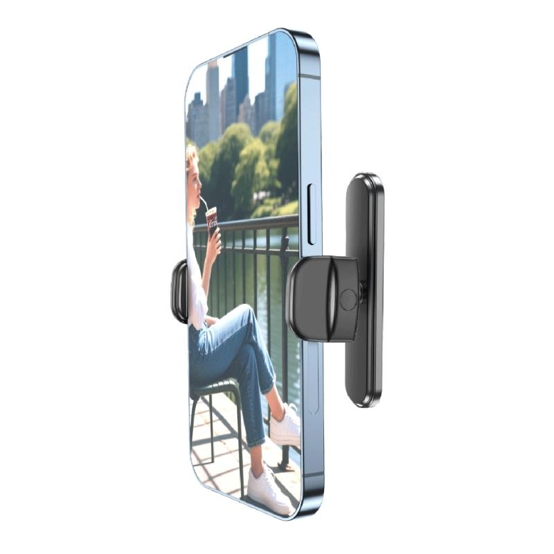 Gym Phone Mount Metal Base Magnetic Cellphone Mount For 4-7Inch Devices Secure 360 Rotation Phone Holder