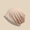 Spring and Summer Thin Bag Head Hat Female Breathable Bald Head Postoperative Windproof Headscarf Hat Four Seasons Female Models Pile Up