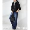 [antiqua] Antica Race Tape Blouson Ladies Outer PK-01304 Onesize 05 Black