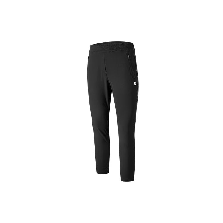 

FILA Side Letter Embellished Zip Pocket Joggers Men Bottoms Black A11M021602F-BK