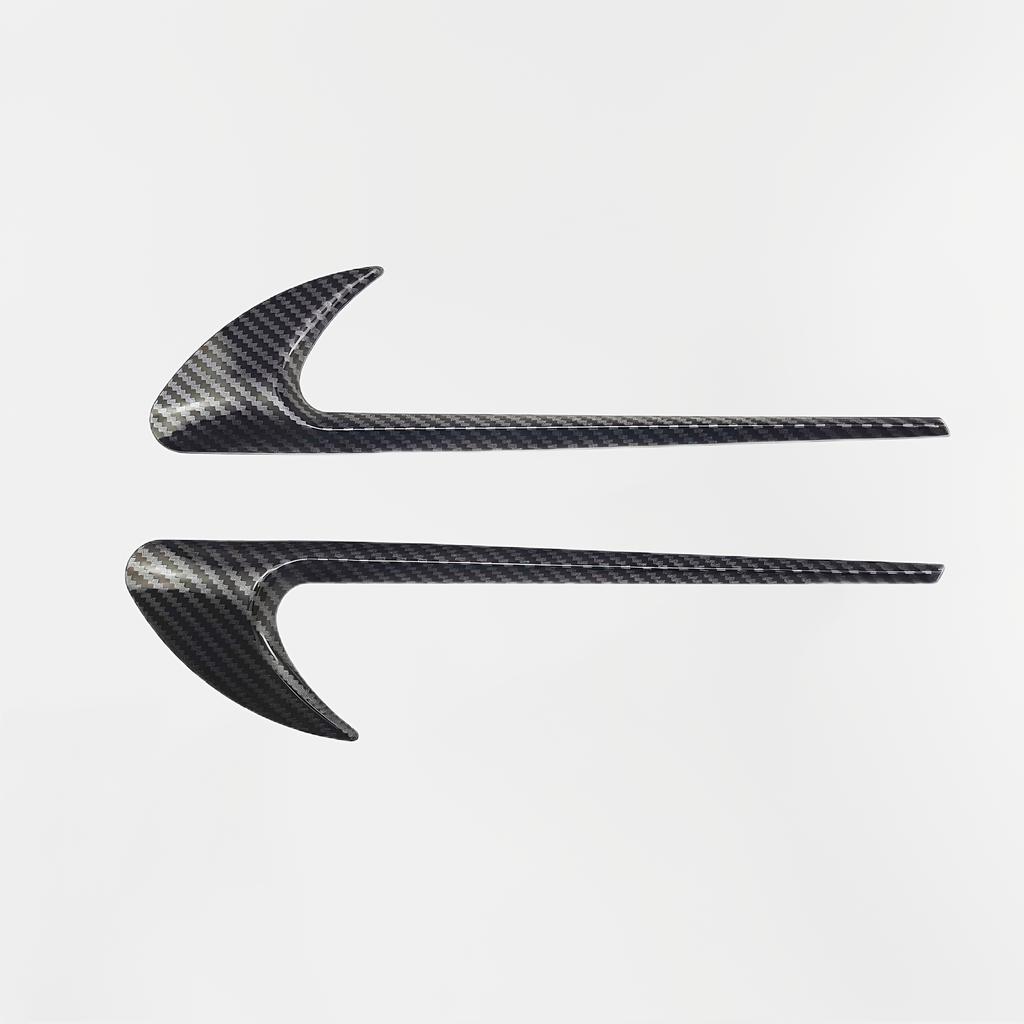 2 szt. 3D ABS Dekoracja błotnika wylotu powietrza Logo Emblemat Ostrze C200 C300 E300 E400 W213 Naklejka boczna samochodu - Trwały materiał ABS, Miłośnicy samochodów